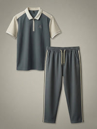 Urban Style Cool Grey & Beige Tracksuit